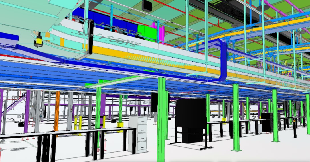 3D model logistics and distribution centre